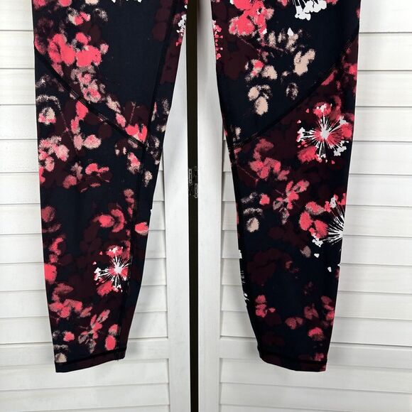 Sweaty Betty The Power 7/8 Length Leggings Black Coral Pink Fireworks Size S - Picture 3 of 9